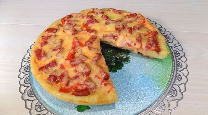 Пицца на сковороде из теста на кефире - «Клуб - Юмора»
