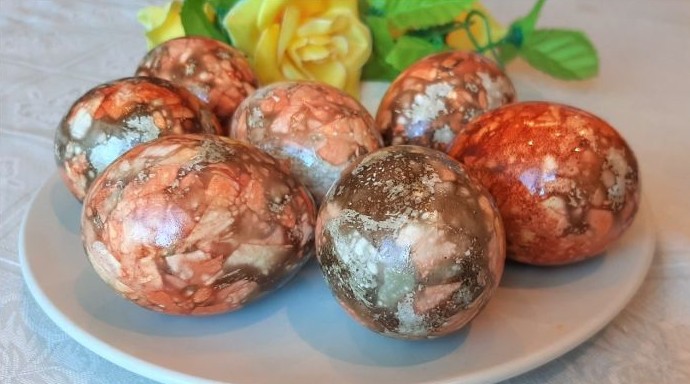 Мраморные яйца на Пасху (только натуральные красители) - «Клуб - Юмора»