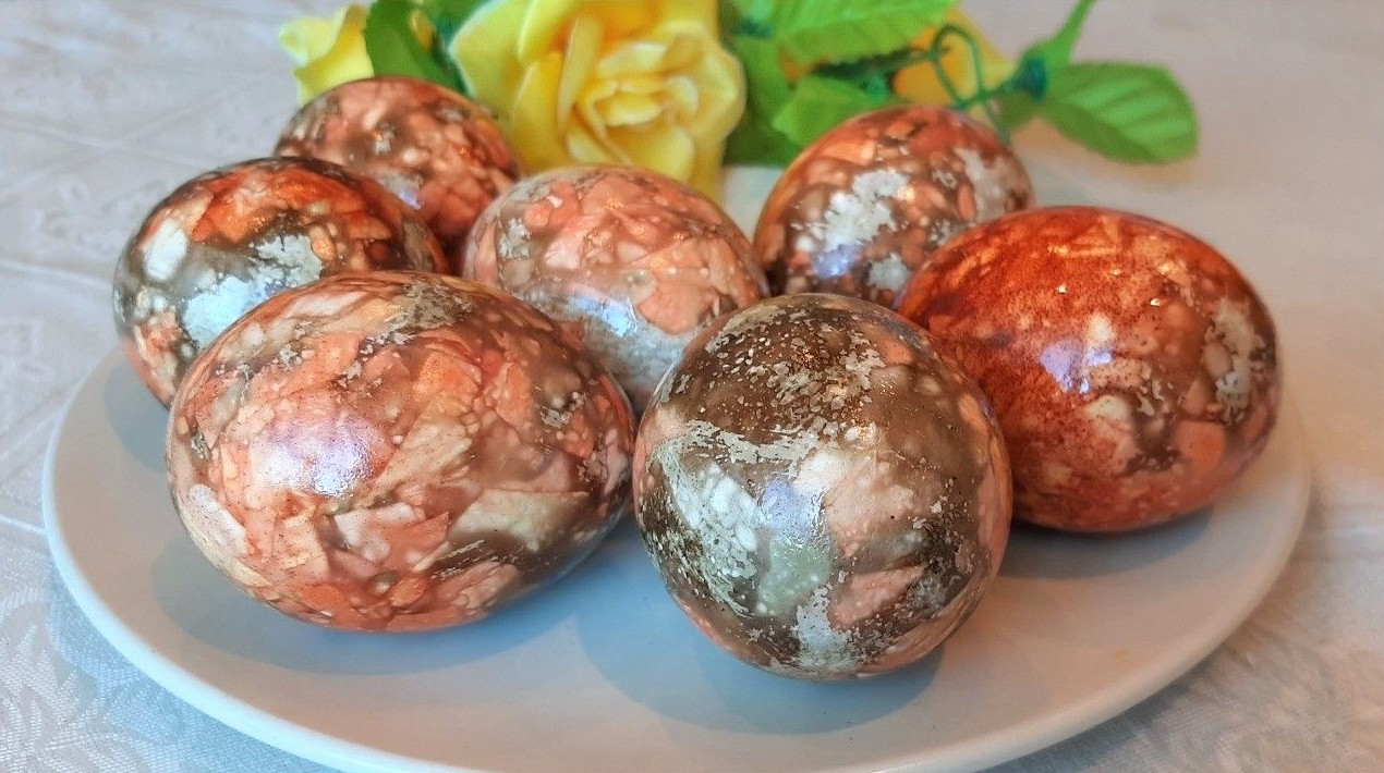 Мраморные яйца на Пасху (только натуральные красители) - «Клуб - Юмора»