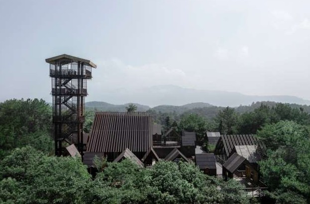 Деревянный сказочный город на острове в Китае - «Клуб - Юмора»