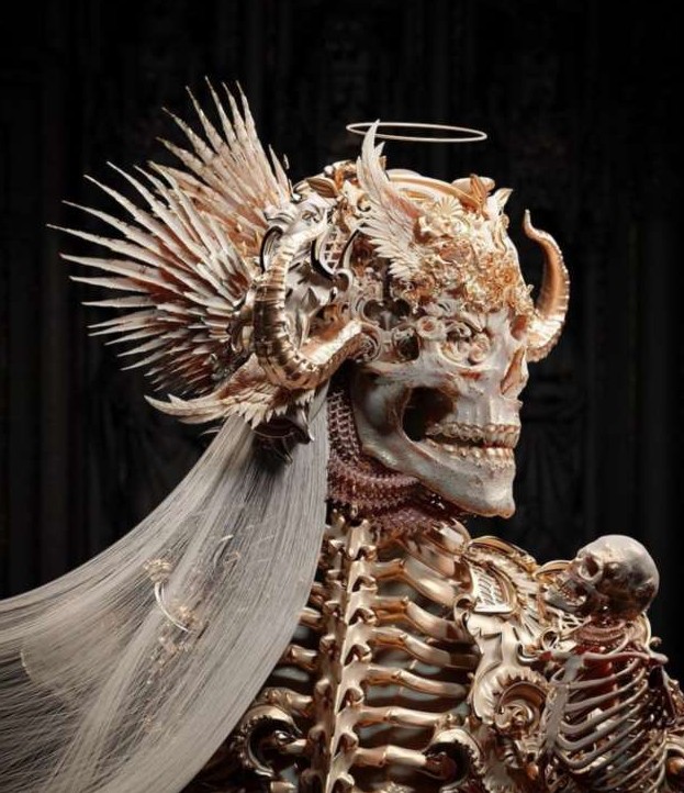 Черепа и безмятежность смерти: оккультный арт художника Archangel (30 фото) - «Клуб - Юмора»