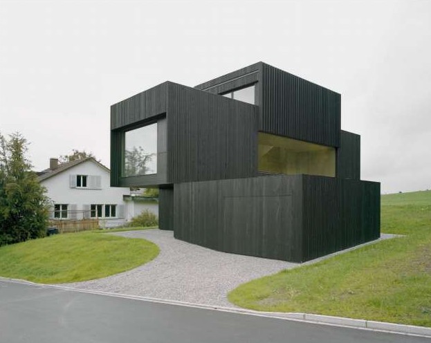 Кубический деревянный дом в сельской местности Швейцарии - «Клуб - Юмора»