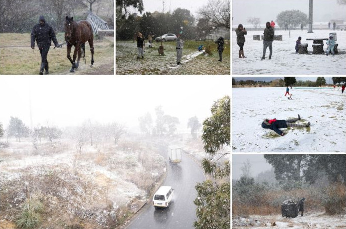 Снег выпал на большей части Южной Африки - «Клуб - Юмора»