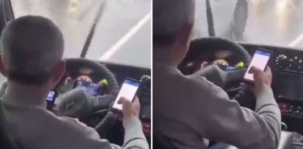 В Сочи заметили водителя маршрутки с тремя телефонами одновременно (1 фото + 1 видео) - «Клуб - Юмора»