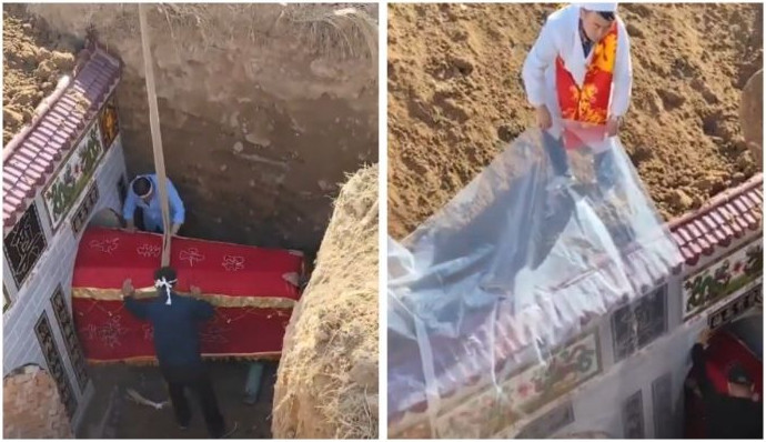 Неудачная погребальная процессия в Китае, за место одного закопали шестерых - «Клуб - Юмора»