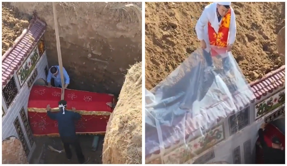 Неудачная погребальная процессия в Китае, за место одного закопали шестерых - «Клуб - Юмора»