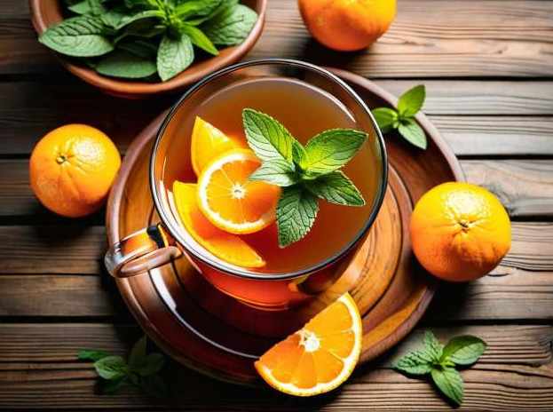 Чай с апельсином и мятой: советы по приготовлению - «Клуб - Юмора»