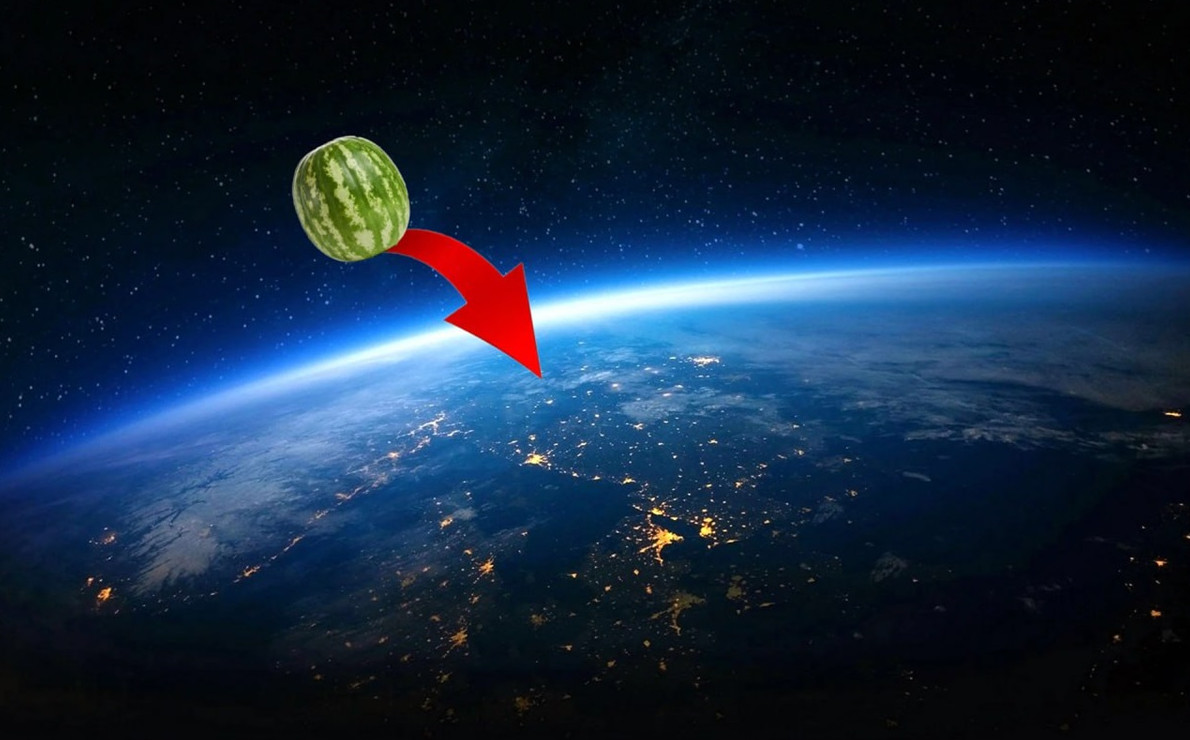 Что произойдет, если арбуз столкнется с Землей на скорости света? - «Клуб - Юмора»